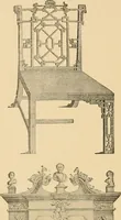 An illustration from Period furnishings; an encyclopedia of historic furniture, decorations and furnishings (1911)