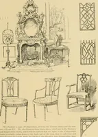 An illustration from Period furnishings; an encyclopedia of historic furniture, decorations and furnishings (1911)