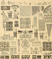 An illustration from Period furnishings; an encyclopedia of historic furniture, decorations and furnishings (1911)