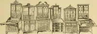 An illustration from Period furnishings; an encyclopedia of historic furniture, decorations and furnishings (1911)