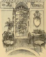 An illustration from Period furnishings; an encyclopedia of historic furniture, decorations and furnishings (1911)