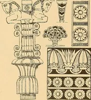 An illustration from Period furnishings; an encyclopedia of historic furniture, decorations and furnishings (1911)