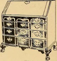 An illustration from Period furnishings; an encyclopedia of historic furniture, decorations and furnishings (1911)