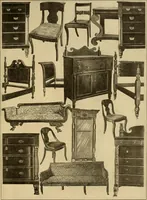 An illustration from Period furnishings; an encyclopedia of historic furniture, decorations and furnishings (1911)