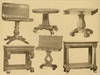 An illustration from Period furnishings; an encyclopedia of historic furniture, decorations and furnishings (1911)