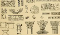 An illustration from Period furnishings; an encyclopedia of historic furniture, decorations and furnishings (1911)