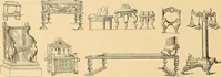 An illustration from Period furnishings; an encyclopedia of historic furniture, decorations and furnishings (1911)