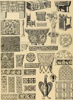 An illustration from Period furnishings; an encyclopedia of historic furniture, decorations and furnishings (1911)