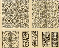 An illustration from Period furnishings; an encyclopedia of historic furniture, decorations and furnishings (1911)