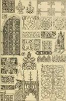 An illustration from Period furnishings; an encyclopedia of historic furniture, decorations and furnishings (1911)