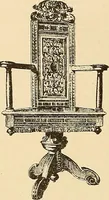 An illustration from Period furnishings; an encyclopedia of historic furniture, decorations and furnishings (1911)