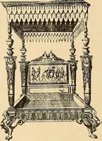 An illustration from Period furnishings; an encyclopedia of historic furniture, decorations and furnishings (1911)