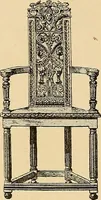 An illustration from Period furnishings; an encyclopedia of historic furniture, decorations and furnishings (1911)