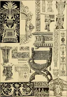An illustration from Period furnishings; an encyclopedia of historic furniture, decorations and furnishings (1911)