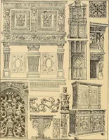 An illustration from Period furnishings; an encyclopedia of historic furniture, decorations and furnishings (1911)