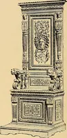 An illustration from Period furnishings; an encyclopedia of historic furniture, decorations and furnishings (1911)