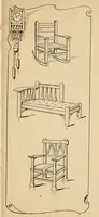 An illustration from Periods of furniture : a concise resumé of all leading types of furniture; descriptions of their derivations concisely told; amply illustrated. (1903)