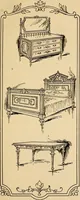 An illustration from Periods of furniture : a concise resumé of all leading types of furniture; descriptions of their derivations concisely told; amply illustrated. (1903)