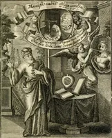 An illustration from Peripateticus nostri temporis, seu, Philosophus discursivus : in biennali cursu, per discursus symbolico-physicos, ad discursum, juxta sanctorum philosophorum exempla, piè curiosum instructus .. (1724)