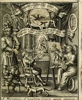 An illustration from Peripateticus nostri temporis, seu, Philosophus discursivus : in biennali cursu, per discursus symbolico-physicos, ad discursum, juxta sanctorum philosophorum exempla, piè curiosum instructus .. (1724)