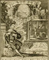 An illustration from Peripateticus nostri temporis, seu, Philosophus discursivus : per discursus symbolico-physicos, ad discursum, juxta sanctorum philosophorum exempla, pie curiosum instructus (1755)