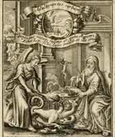 An illustration from Peripateticus nostri temporis, seu, Philosophus discursivus : per discursus symbolico-physicos, ad discursum, juxta sanctorum philosophorum exempla, pie curiosum instructus (1755)