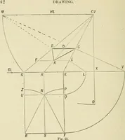 An illustration from Perspective and geometrical drawing : adapted to the use of candidates for second and third-class teachers' certificates (1887)