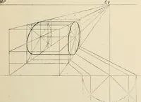 An illustration from Perspective and geometrical drawing : adapted to the use of candidates for second and third-class teachers' certificates (1887)