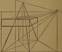An illustration from Perspective and geometrical drawing adapted to the use of candidates for second and third-class teachers' certificates (1887)