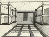 An illustration from Perspective practical, or, A plain and easie method of true and lively representing all things to the eye at a distance, by the exact rules of art ... (1698)