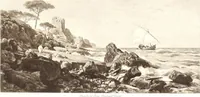 An illustration from Catalogue des tableaux modernes & anciens, objets d'art & de curiosité composant la collection de M. G-- : et dont la vente aura lieu par suite deo son décès Galerie Georges Petit ... les samedi 14, lundi 16 et mardi 17 mai 1898 ... : commissaire-priseur Me Paul Chevallier ..., experts: pour les tableaux modernes M. Georges Petit ... MM. Allard & Noel ...; pour les tableaux anciens MM. Féral père & fils ...; pour les objets d'art, MM. Mannheim .. (1898)