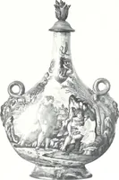 An illustration from Catalogue des tableaux modernes & anciens, objets d'art & de curiosité composant la collection de M. G-- : et dont la vente aura lieu par suite deo son décès Galerie Georges Petit ... les samedi 14, lundi 16 et mardi 17 mai 1898 ... : commissaire-priseur Me Paul Chevallier ..., experts: pour les tableaux modernes M. Georges Petit ... MM. Allard & Noel ...; pour les tableaux anciens MM. Féral père & fils ...; pour les objets d'art, MM. Mannheim .. (1898)
