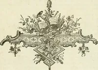 An illustration from Petit uvre d'architecture de Jean Marot, architecte et graveur, ou, Recueil des plans, elevations & coupes de divers anciens edifices de Paris, & de la sépulture des Valois, à S. Denis, avec diverses suites de tombeaux, epitaphes, chapelles, retables d'autels, tabernacles, portes cocheres & autres, &c. & plusieurs petits temples dans le goût antique, qui n'ont jamais paru (1764)