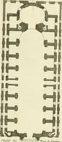 An illustration from Petit uvre d'architecture de Jean Marot, architecte et graveur, ou, Recueil des plans, elevations & coupes de divers anciens edifices de Paris, & de la sépulture des Valois, à S. Denis, avec diverses suites de tombeaux, epitaphes, chapelles, retables d'autels, tabernacles, portes cocheres & autres, &c. & plusieurs petits temples dans le goût antique, qui n'ont jamais paru (1764)