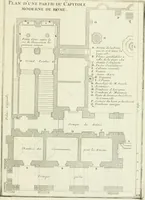 An illustration from Petit uvre d'architecture de Jean Marot, architecte et graveur, ou, Recueil des plans, elevations & coupes de divers anciens edifices de Paris, & de la sépulture des Valois, à S. Denis, avec diverses suites de tombeaux, epitaphes, chapelles, retables d'autels, tabernacles, portes cocheres & autres, &c. & plusieurs petits temples dans le goût antique, qui n'ont jamais paru (1764)