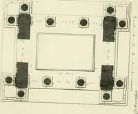 An illustration from Petit uvre d'architecture de Jean Marot, architecte et graveur, ou, Recueil des plans, elevations & coupes de divers anciens edifices de Paris, & de la sépulture des Valois, à S. Denis, avec diverses suites de tombeaux, epitaphes, chapelles, retables d'autels, tabernacles, portes cocheres & autres, &c. & plusieurs petits temples dans le goût antique, qui n'ont jamais paru (1764)