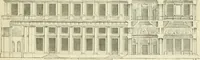 An illustration from Petit uvre d'architecture de Jean Marot, architecte et graveur, ou, Recueil des plans, elevations & coupes de divers anciens edifices de Paris, & de la sépulture des Valois, à S. Denis, avec diverses suites de tombeaux, epitaphes, chapelles, retables d'autels, tabernacles, portes cocheres & autres, &c. & plusieurs petits temples dans le goût antique, qui n'ont jamais paru (1764)