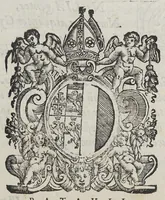 An illustration from Pet. Pauli Thomaelli Vtinensis Eclogae duae. : Quarum altera inscribitur meduacus o thrinon altera meduacus o iroton (1595)