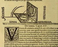 An illustration from Petri Apiani Cosmographia, (1539)