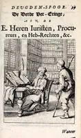 Picture 4 of 43 from Petri Baardt Devgden-spoor in de on-devghden des werelts aff-gebeeldt : op den regel, wat kennr [sic] kan de werelt niet, die door der menschen herte siet? (1645), leaf 61