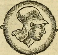 An illustration from Petri Bellonii Cenomani De aquatilibus, libri duo cum [epsilon, iota] conibus ad viuam ipsorum effigiem, quoad eius fieri potuit, expressis .. (1553)