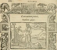 An illustration from Petri Costalii Pegma : cum narrationibus philosophicis (1555)