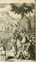 An illustration from Petri della Valle, eines vornehmen Römischen patritii, Reiss-Beschreibung in unterschiedliche Theile der Welt : nemlich in Türckey, Egypten, Palestina, Persien, Ost-Indien, und andere weit entlegene Landschafften, samt einer aussführlichen Erzehlung aller Denck- und Merckwürdigster Sachen, so darinnen zu finden und anzutreffen ... (1674)