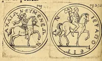 An illustration from Petri Petiti, philosophi, & Doct. medici De Amazonibus dissertatio, : quâ an verè extiterint, necne, variis ultro citroque conjecturis & argumentis disputatur. Multa etiam ad eam gentem pertinentia, ex antiquis monumentis eruuntur atque illustrantur (1685)