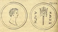An illustration from Petri Petiti, philosophi, & Doct. medici De Amazonibus dissertatio, : quâ an verè extiterint, necne, variis ultro citroque conjecturis & argumentis disputatur. Multa etiam ad eam gentem pertinentia, ex antiquis monumentis eruuntur atque illustrantur (1685)