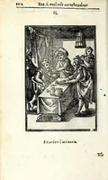 An illustration from Petrou Kanisiou tou tēs Etaireias Iēsou theologou Katēchismos eikonismenos (1613)