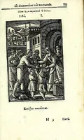 An illustration from Petrou Kanisiou tou tēs Etaireias Iēsou theologou Katēchismos eikonismenos (1613)