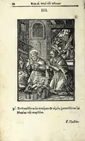 An illustration from Petrou Kanisiou tou tēs Etaireias Iēsou theologou Katēchismos eikonismenos (1613)