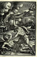 Picture 12 of 57 from Petrou Kanisiou tou tēs Etaireias Iēsou theologou Katēchismos eikonismenos (1613), leaf 55