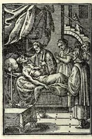 An illustration from Petrou Kanisiou tou tēs Etaireias Iēsou theologou Katēchismos eikonismenos (1613)